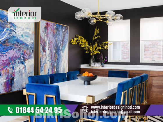 Dining table Interior Design In Mirpur